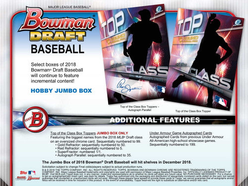 2018 Bowman Draft Baseball Jumbo Box