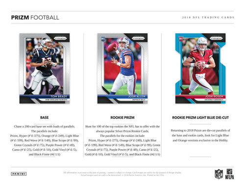 2018 Panini Prizm Football Hobby Box