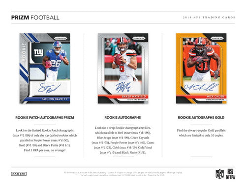 2018 Panini Prizm Football Hobby Box