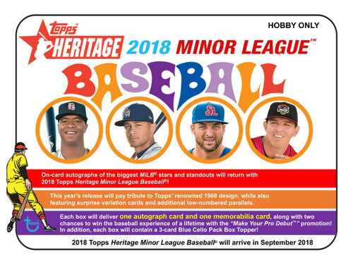 2018 Topps Heritage Minor League Baseball Hobby Box