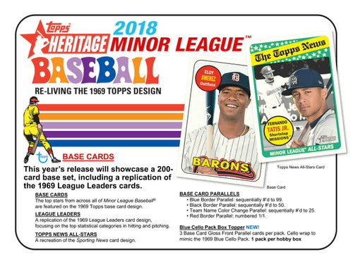 2018 Topps Heritage Minor League Baseball Hobby Box