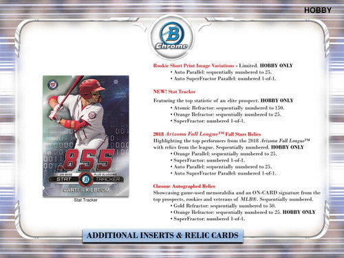 2019 Bowman Chrome Baseball Hobby Box