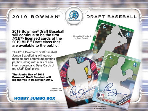 2019 Bowman Draft Baseball Jumbo Box