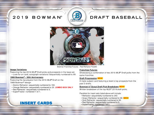 2019 Bowman Draft Baseball Jumbo Box