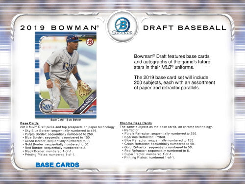 2019 Bowman Draft Baseball Hobby Super Jumbo Box