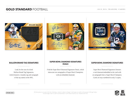 2019 Panini Gold Standard Football Hobby Box
