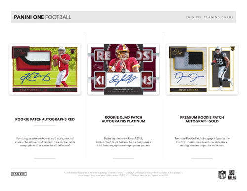 2019 Panini One Football Hobby Box