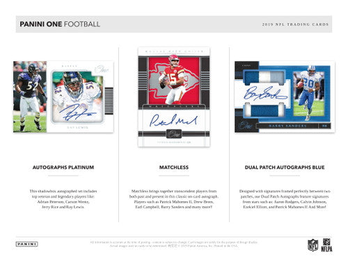 2019 Panini One Football Hobby Box
