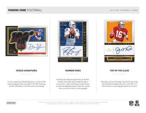 2019 Panini One Football Hobby Box