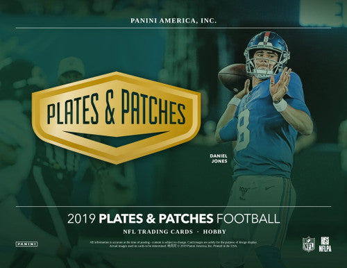 2019 Panini Plates &amp; Patches Football Hobby Box
