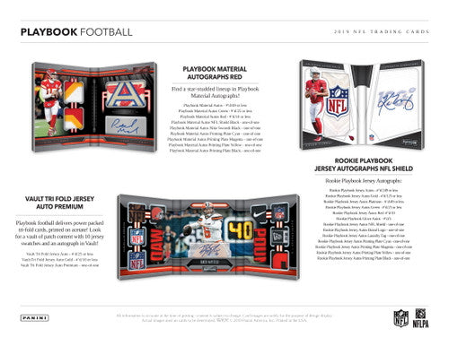 2019 Panini Playbook Football Hobby Box