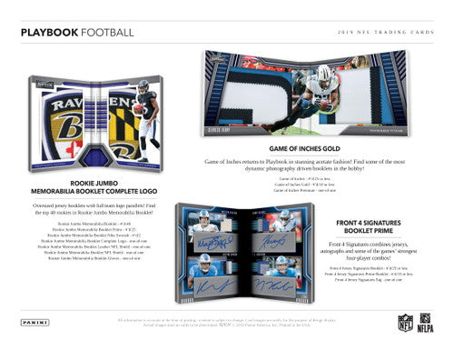 2019 Panini Playbook Football Hobby Box