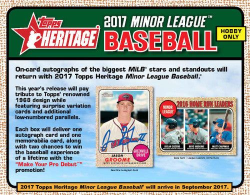 2017 Topps Heritage Minor League Baseball Hobby Box