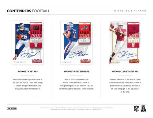 2018 Panini Contenders Football Hobby Box