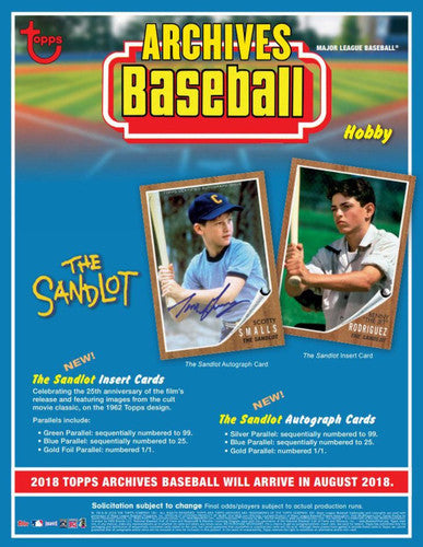 2018 Topps Archives Baseball Hobby Box