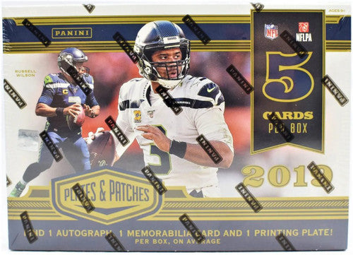 2019 Panini Plates &amp; Patches Football Hobby Box