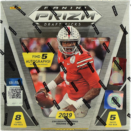 2019 Panini Prizm Collegiate Draft Picks Football Hobby Box