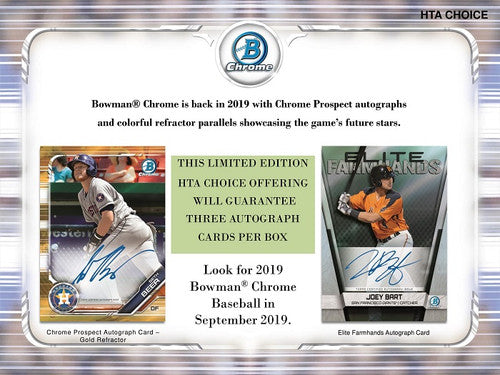 2019 Bowman Chrome Baseball HTA Choice Box