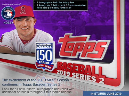 2019 Topps Series 2 Baseball Jumbo 6 Box Case