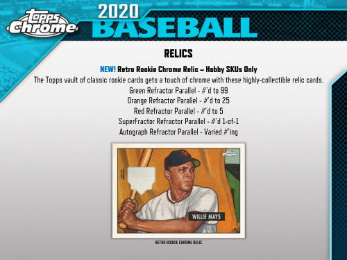 2020 Topps Chrome Baseball Jumbo HTA Box