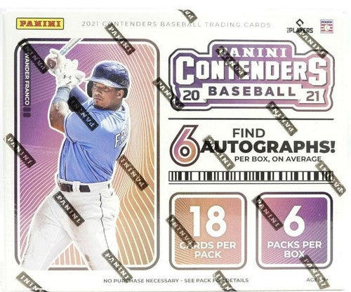 2021 Panini Contenders Baseball Hobby 12 Box Case