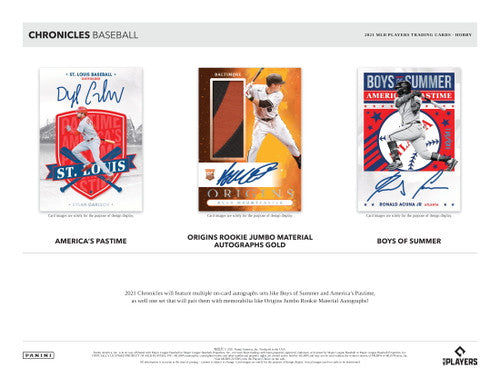 2021 Panini Chronicles Baseball Hobby Box