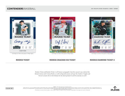 2021 Panini Contenders Baseball Hobby 12 Box Case