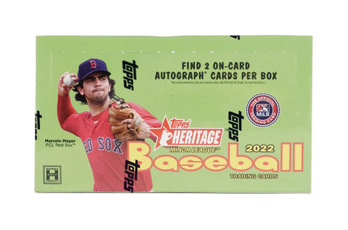 2022 Topps Heritage Minor League Baseball Hobby 12 Box Case