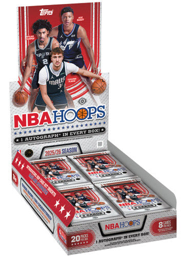 2025/26 Topps NBA Hoops Basketball Hobby 12 Box Case