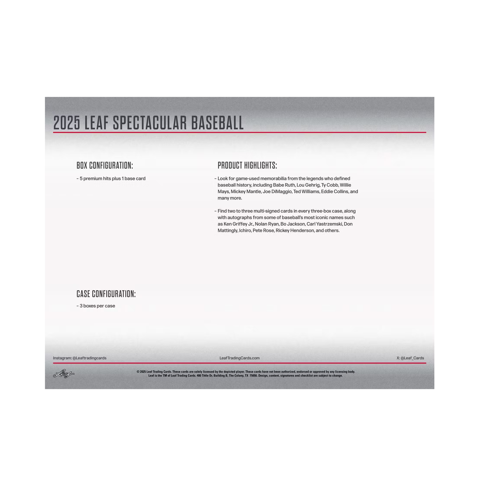 2025LeafSpectacularBaseballBox10