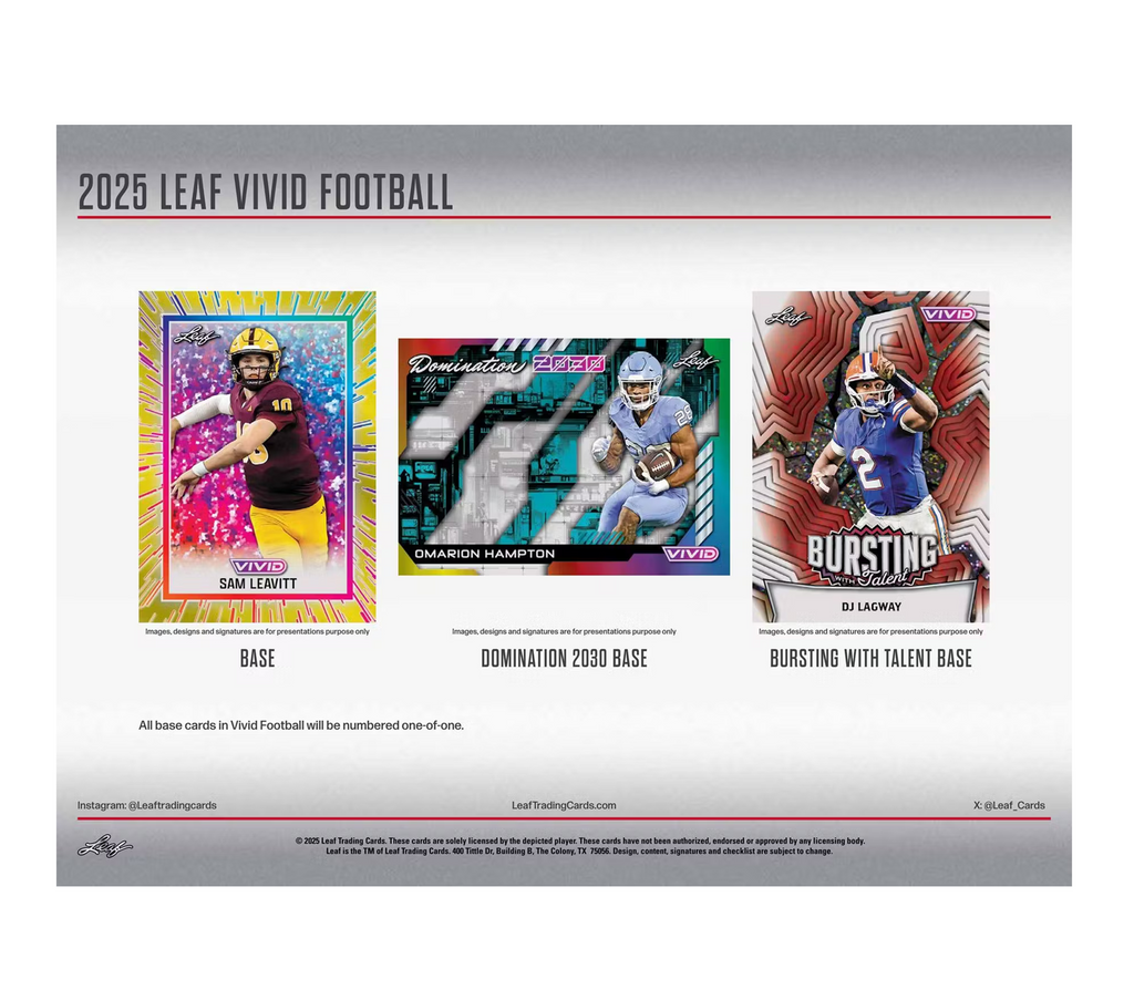 2025LeafVividFootballHobbyBox3