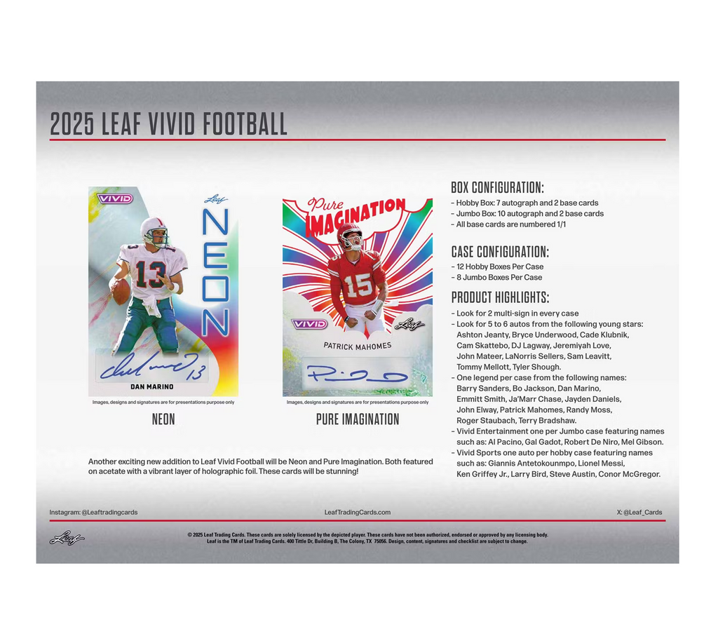 2025LeafVividFootballHobbyBox6-1