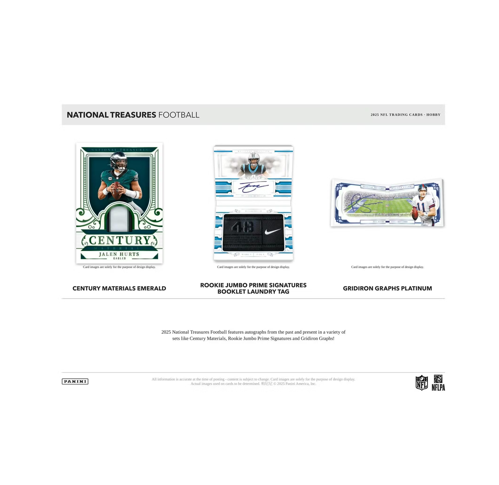 2025PaniniNationalTreasuresFootballHobbyBox5-1