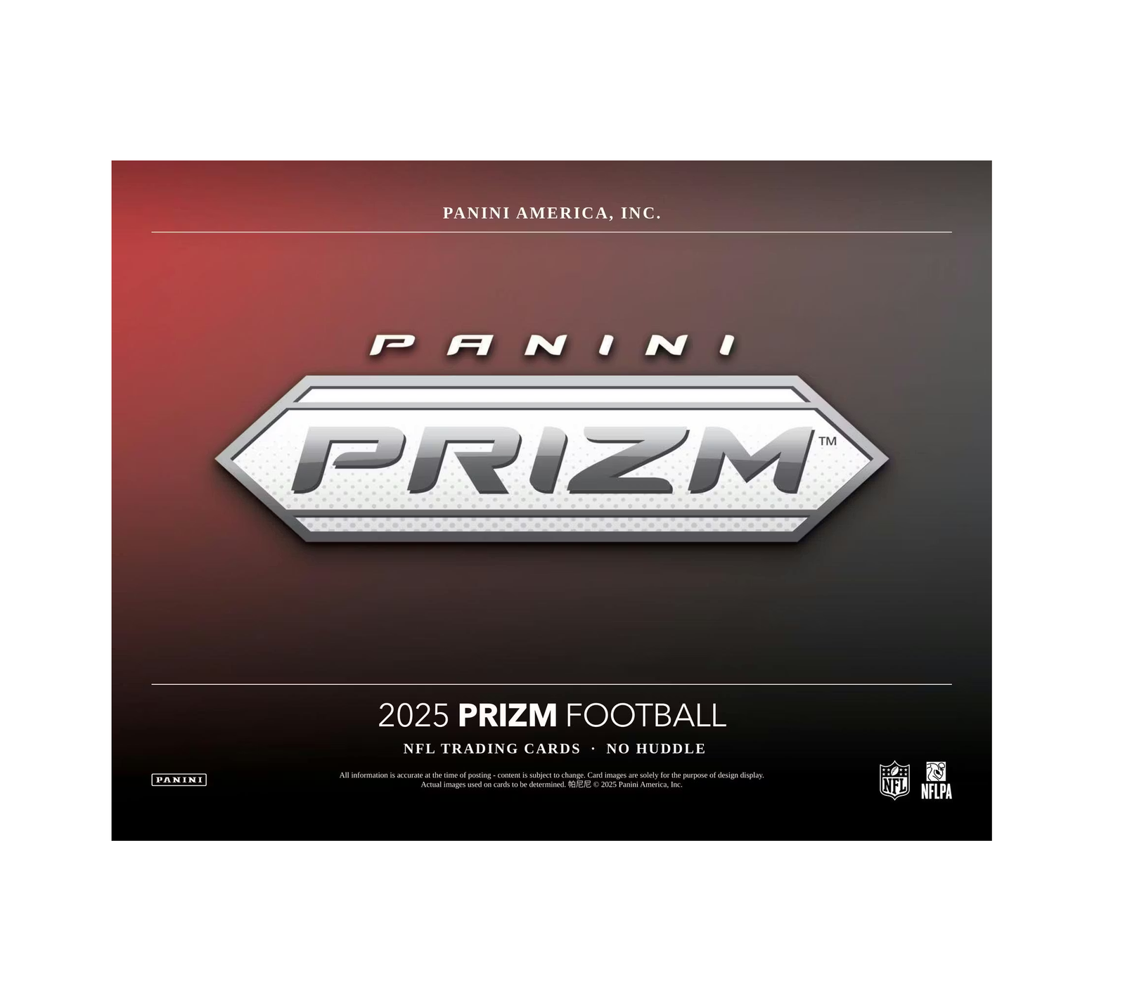 2025PaniniPrizmFootballNoHuddleBox1