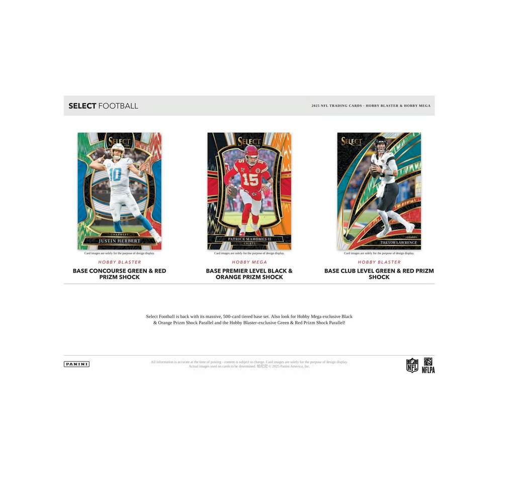 2025PaniniSelectFootballHobbyMegaBox2