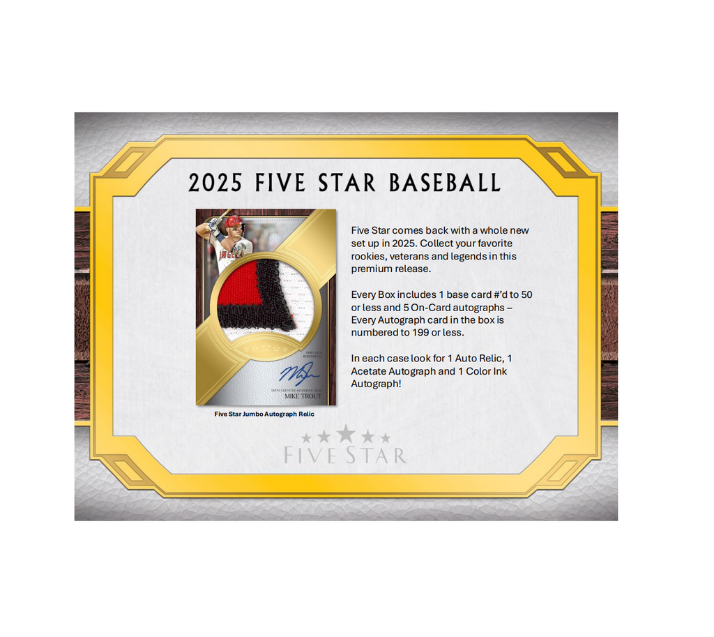 2025ToppsFiveStarBaseballHobbyBox1