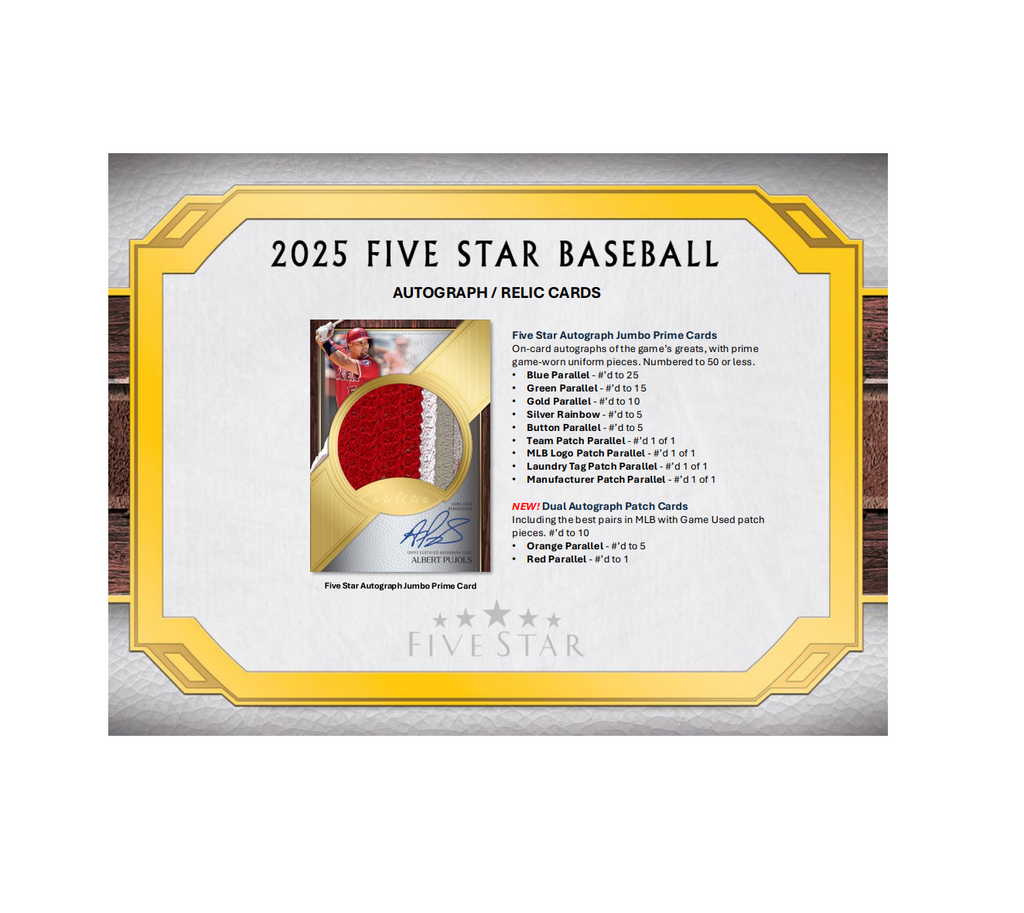 2025ToppsFiveStarBaseballHobbyBox4