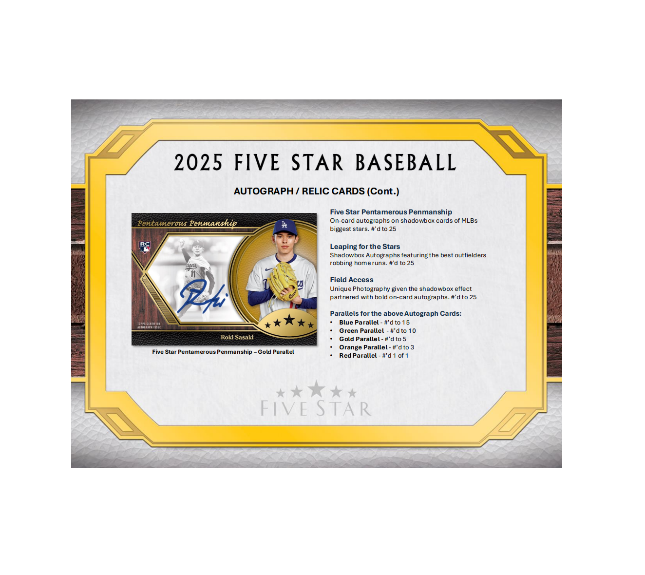 2025ToppsFiveStarBaseballHobbyBox8