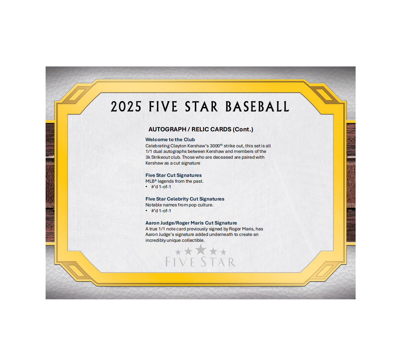 2025ToppsFiveStarBaseballHobbyBox9