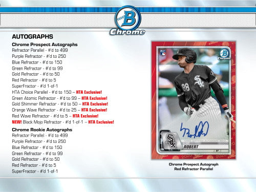 2020 Bowman Chrome Baseball HTA Choice Jumbo 12 Box Case