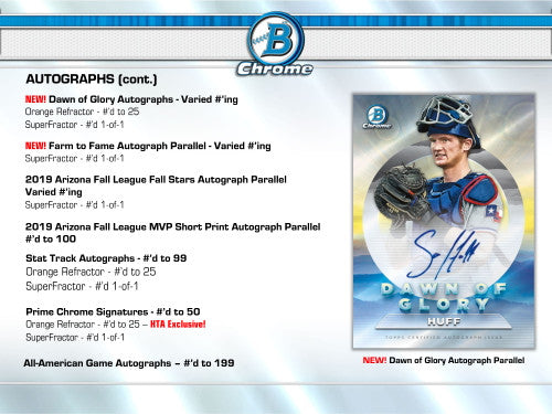 2020 Bowman Chrome Baseball HTA Choice Jumbo Box