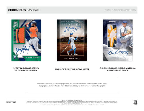 2020 Panini Chronicles Baseball Hobby Box