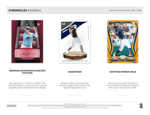 2020 Panini Chronicles Baseball Hobby Box