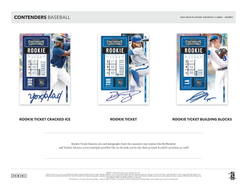 2020 Panini Contenders Baseball Hobby 12 Box Case