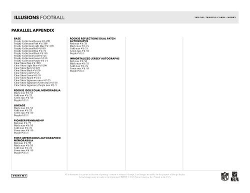 2020 Panini Illusions Football Hobby Box