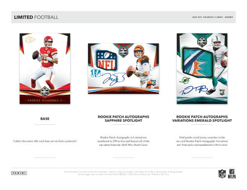 2020 Panini Limited Football Hobby Box