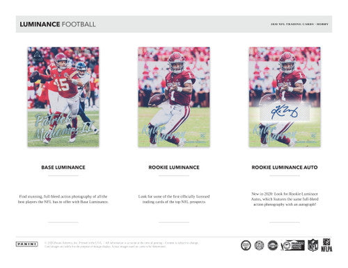 2020 Panini Luminance Football Hobby Box