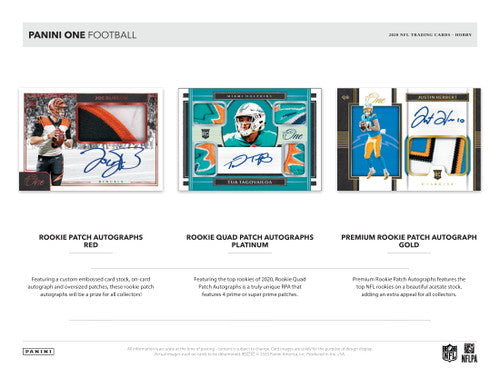 2020 Panini One Football Hobby Box