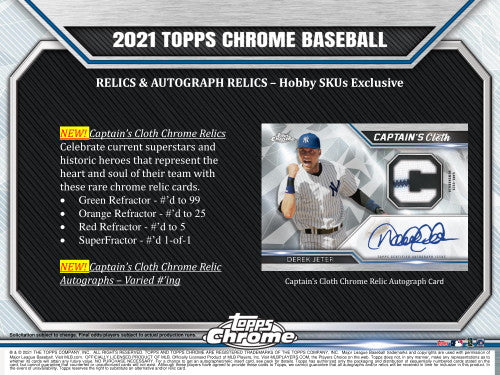2021 Topps Chrome Baseball Jumbo Hobby HTA 8 Box Case