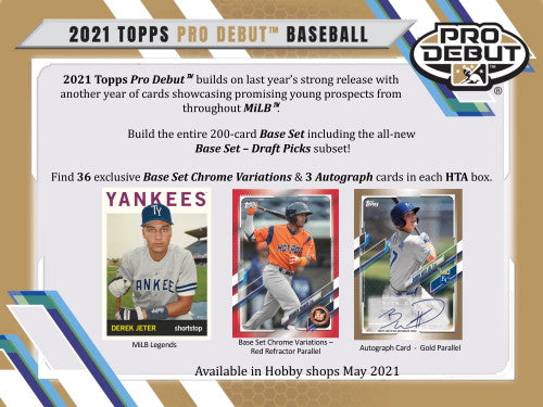 2021 Topps Pro Debut Baseball Hobby Jumbo Box